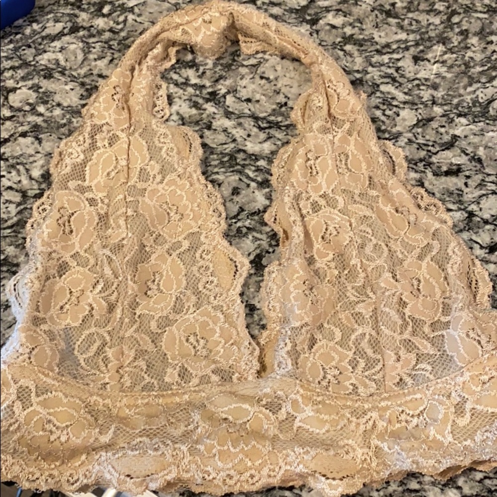 Halter tan bralette